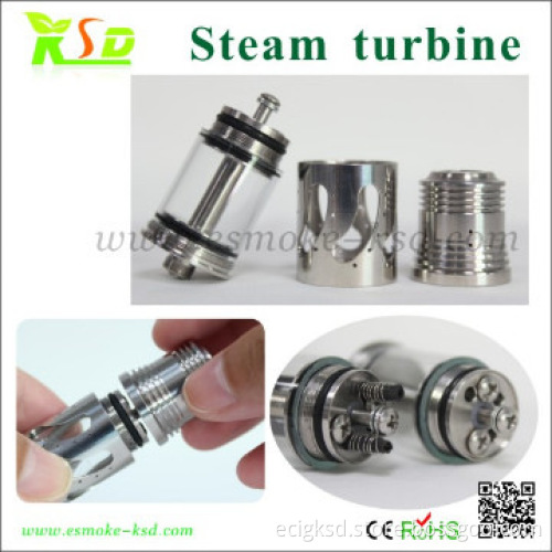 Manufacturer rebuildable steam turbine atomizer for e-cigarette